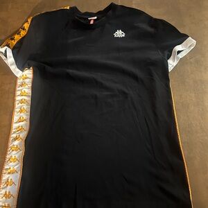 Kappa Black Shirt with Gold Accents